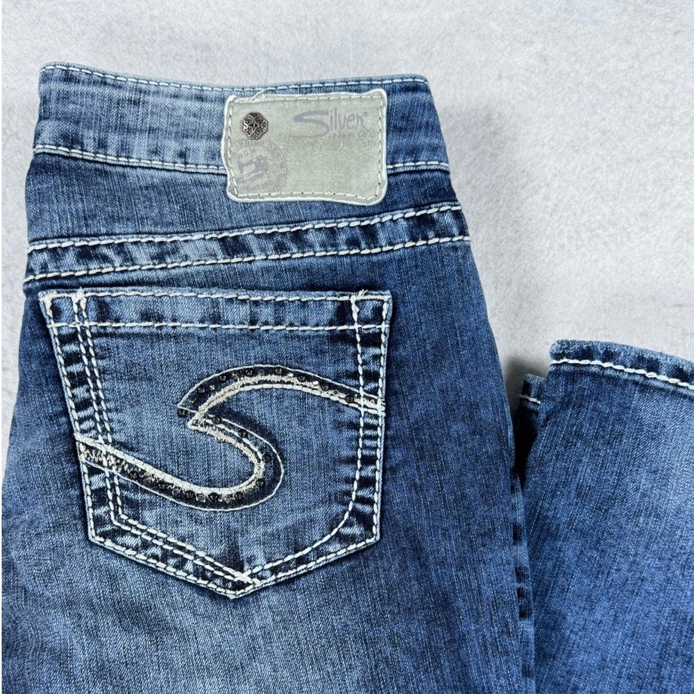 Silver Jeans Co Aiko Bootcut Jeans Womens 28 Blue Medium Wash Y2K Western